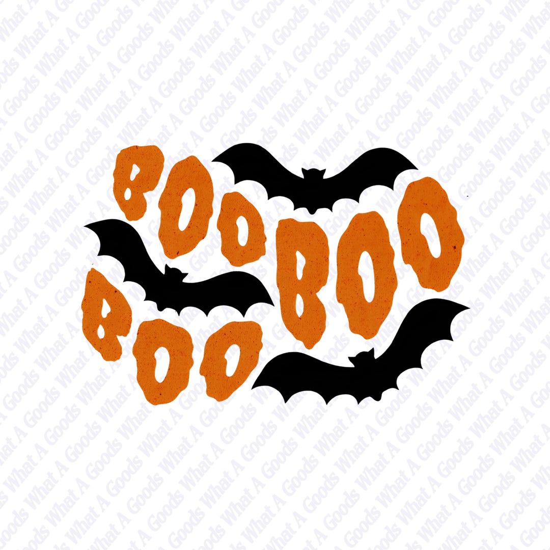 Spooky Boo Bats Halloween PNG | Sublimation Design (digital Download ...