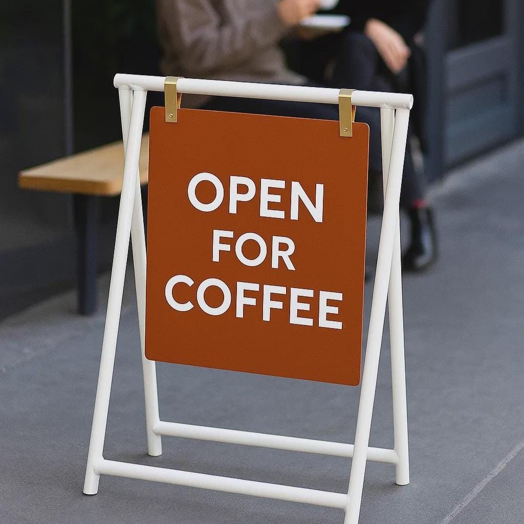 Custom A Frame Sidewalk Sign | Double Sided Business Advertising ...