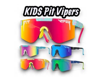 New Stocked: Kids Pit Vipers, Pit Viper UV400 Sunglasses, Kids Sport Sunglasses, Baseball Outdoor Sunglasses