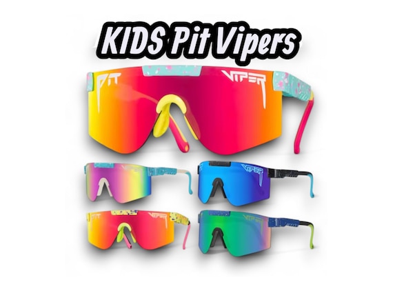 New Stocked: Kids Pit Vipers, Pit Viper UV400 Sunglasses, Kids Sport Sunglasses, Baseball Outdoor Sunglasses