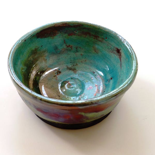 Raku bowl ~ raku pots, ceramic vessel,  rustic ceramic pot, unique ceramics, raku pottery, housewarming gift, wabi sabi ceramic pottery
