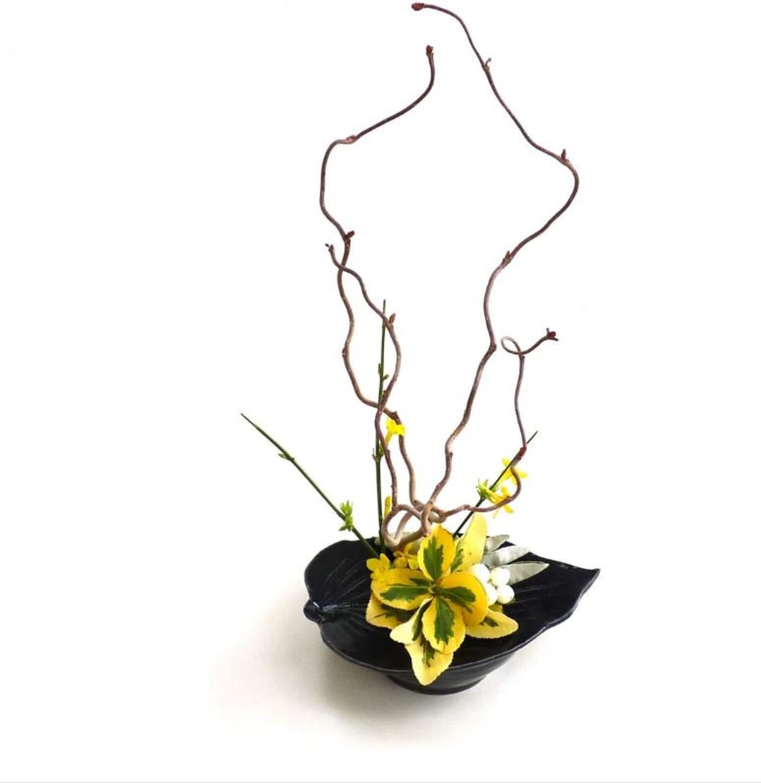 Ikebana Vase Ikebana Bowl Flower Vase Zen Home Decor Etsy