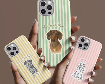 Custom Pet Portrait Phone Case: Personalized Dog Design