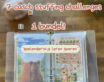 Cash Stuffing Challenge | Money Saving Challenge Printable | Budget Binder Game | Saving Challenge Kids | Digital Download