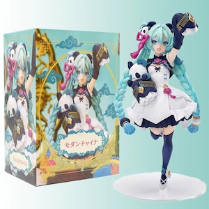 Hatsune Miku Panda Theme Figure – Cute Chinese-Style Anime Collectible • Luminasta-Style Miku Figurine with Panda Accessories • Anime Gift
