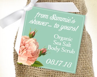 IMPRIMIBLE De mi ducha a la tuya - Soap Tags - Bridal Shower Favor Tag - DIY, Scrub a dub dub