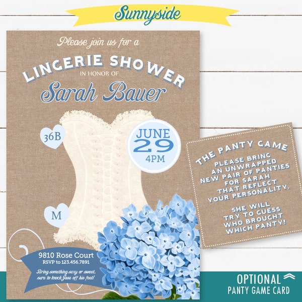 Lingerie Bridal Shower Invitations - Etsy