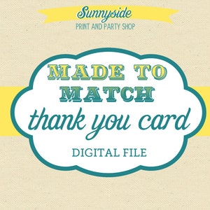 Made to Match Digital Thank You Card image 1