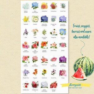 Botanical floral recipe card sunflower // printable digital card // personalized recipe cards // bridal shower gift // housewarming gift image 4