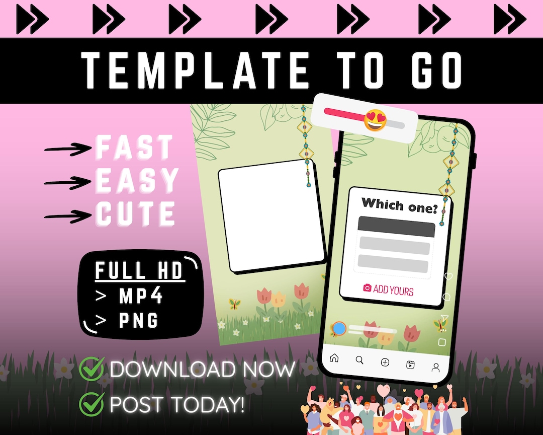 Animated Social Media Template, Story Reel Shorts (INSTANT Download