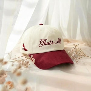 That's All Embroidered baseball cap, Miranda Priestly Embroidery hat, Fashion Movie Gift, Runway Magazine Apparel