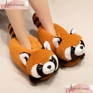 Plush Slippers – Cozy Animal House Shoes, Anti-Slip Winter Slippers