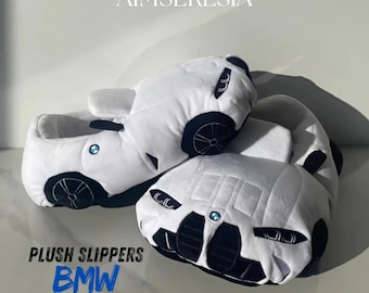 Plush Racing Car Slippers: Fun Indoor Car Lover Gift