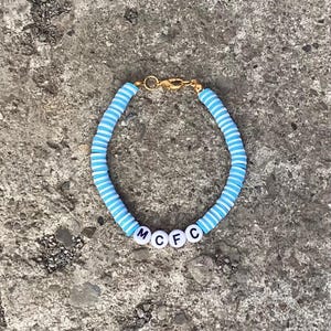 Blau und Weiß Manschetten Armband Schlüsselanhänger