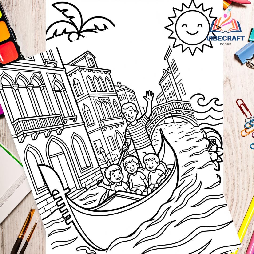 Around the World Coloring Pages, Kids Travel Coloring Book, Printable ...