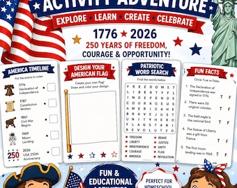 Atividades do 250º Aniversário dos EUA | Unidade de Estudo de História Americana (Download Digital)