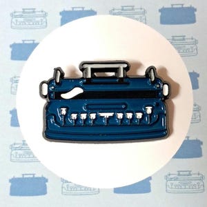 Braille Typewriter Enamel Pin Badge