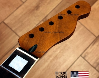 Guitar Closet Deluxe Tele Bound, touche en érable torréfié, touche en palissandre pour Telcaster, compatible avec les corps Fender Allparts Warmoth bTRG