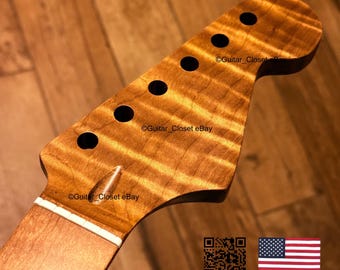 "Gitarrenschrank ""Roasted Flame Maple"" Halsreif für Stratocaster passend für Fender Allparts & Warmoth Bodys 0SMH."
