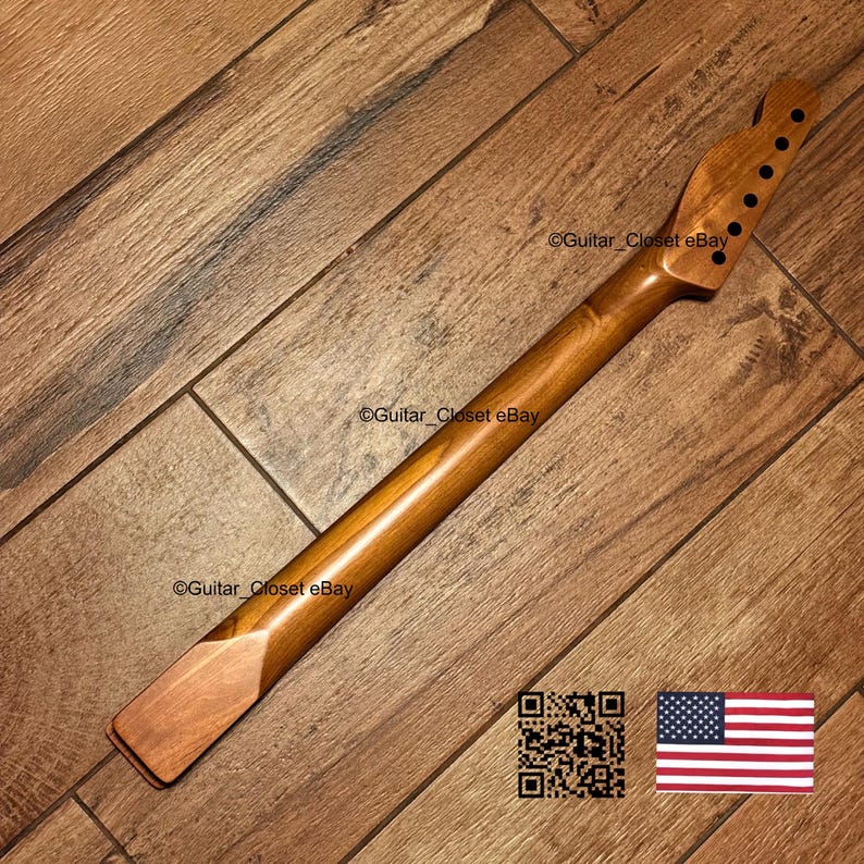 Guitar Closet Roasted Maple Fretboard Guitar Neck for Tele Telecaster fits Fender Allparts & Warmoth bodies 0TMM image 4