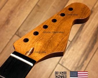 Guitar Closet Roasted Maple Rosewood Fretboard Guitar Neck for Strat Stratocaster fits Fender Allparts & Warmoth bodies 0SRG