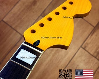 Gitarrenschrank Jazzmaster Gebunden Ahorn Palisander Griffbrett E-Gitarren Hals passend fürached Straach Dirty Bound Fender Allparts Warmoth Körper uJZRD