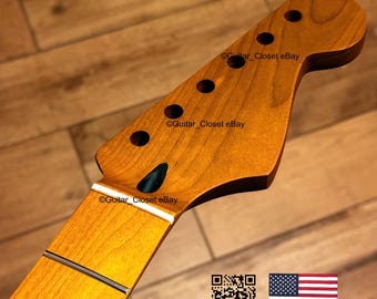 Guitar Closet Roasted Maple  Fretboard Guitar Neck for Strat Stratocaster fits Fender Allparts & Warmoth bodies SM02A