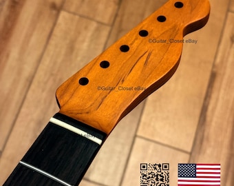 Guitar Closet ヴィンテージ ローステッド メイプル ローズウッド フレットボード 21フレット テレキャスター用ギターネック Fender Allparts Warmoth ボディに適合 vTRB