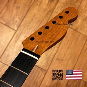 Guitar Closet Roasted Maple Rosewood Fretboard Guitar Neck for Tele Telecaster fits Fender Allparts & Warmoth bodies 0TRL image 1