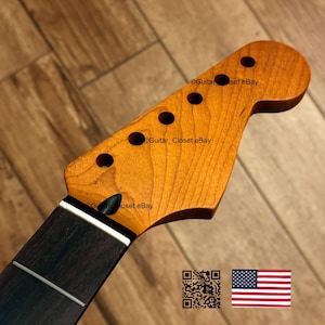 Gitarrenschrank Roasted Maple Palisander Griffbrett E-Gitarrenhals für Straßburg passend für Fender Allparts & Warmoth Bodies SR02R