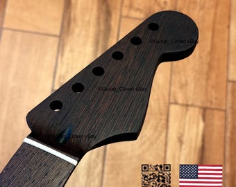 Mástil de guitarra de wengué Guitar Closet para Stratocaster, compatible con cuerpos Fender Allparts y Warmoth WS7