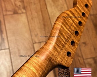 Guitar Closet Roasted Flame Maple Rosewood Fingerboard Guitar Neck for Tele Telecaster fits Fender Allparts & Warmoth bodies 2TRE