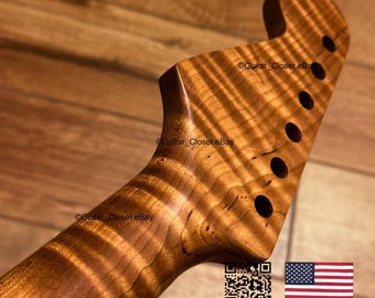 Guitar Closet Roasted Flame Maple Guitar Neck for Strat  fits  Allparts & Warmoth Stratocaster bodies 0SMT