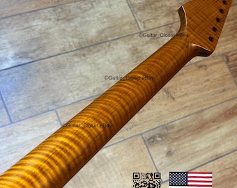 Guitar Closet Roasted Flame Maple Rosewood Fingerboard Guitar Neck for Strat Stratocaster fits Fender Allparts & Warmoth bodies SR2K