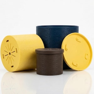 3D Printed Planter Pot "Hexstar" with Tray: Modern Indoor Plant Pot, Small, Medium and Large & Multiple Colors - 2", 3", 4", 5", 6", 7" 8" imagen 14