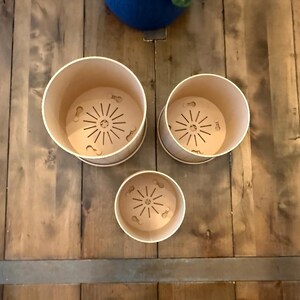 3D Printed Planter Pot "Hexstar" with Tray: Modern Indoor Plant Pot, Small, Medium and Large & Multiple Colors - 2", 3", 4", 5", 6", 7" 8" imagen 6