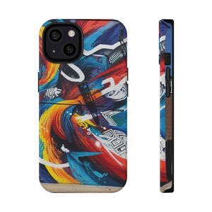 Vibrant Art Phone Case, Colorful Impact-Resistant Cover, Unique Smartphone Accessory, Gift for Art Lovers, Ideal for Birthdays