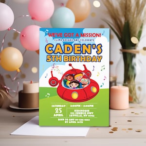 Digital Little Einsteins Birthday Invitation, Any Age, Personalized for you
