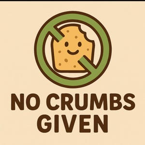 Gluten Free / Celiac Custom Shape Stickers NoCrumbsGiven