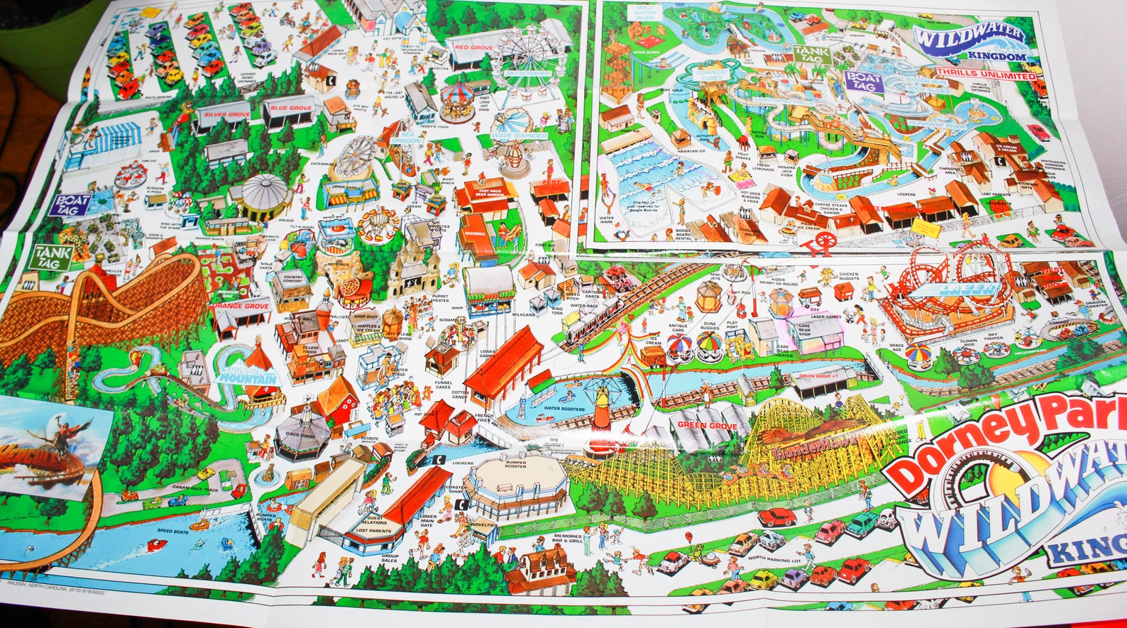 Vintage Dorney Park Map Dorney - Il 1588xN.2951798664 Nwvz 