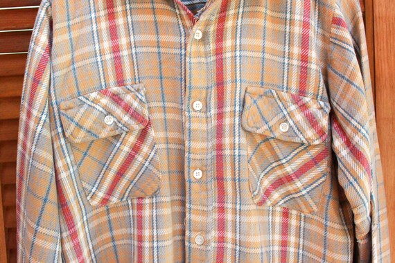 Vintage 70s Flannel Shirt, Vintage Plaid Flannel … - image 2