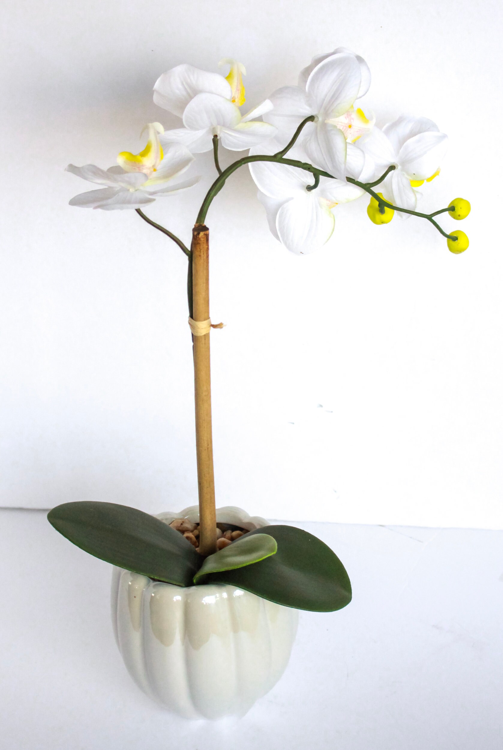 Faux Orchid Plant Fake Plants with Orchid Flowers Faux Etsy