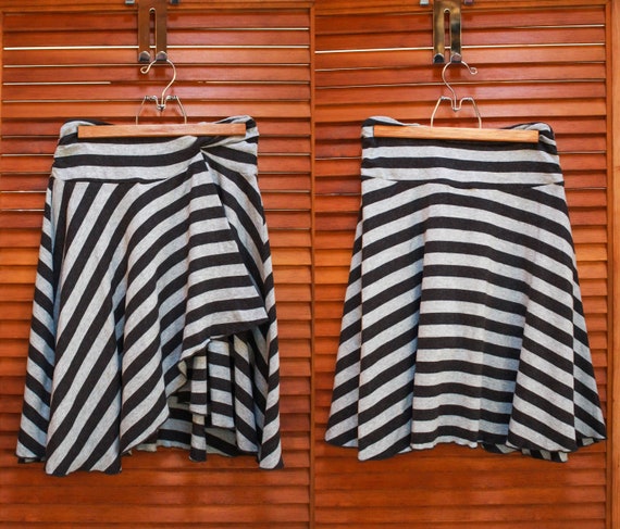 Vintage Y2K Skirt, Vintage Skirt, Vintage Striped… - image 1
