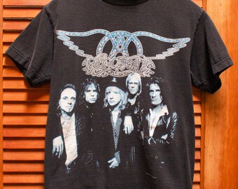 Vintage 90s Aerosmith Shirt, Vintage Aerosmith Band Tee