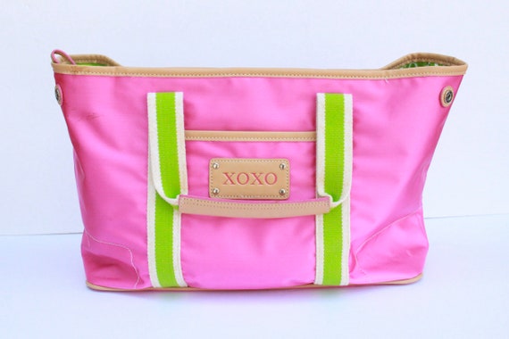 Vintage Y2K Bag, Vintage Bag, Pink and Green Bag,… - image 1