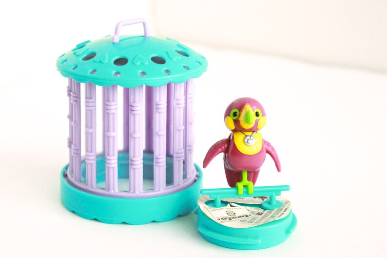 Vintage Littlest Pet Shop Toucan in Bird Cage Etsy