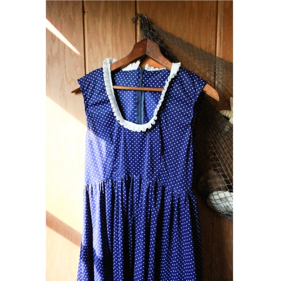 Vintage 1950s Dress, Vintage Polka Dot Dress, Vin… - image 1
