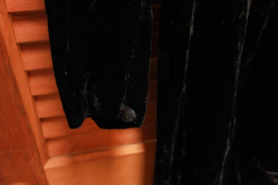 Vintage Black Velvet Dress, Vintage Party Dress, … - image 6
