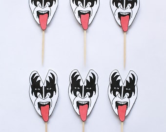 Kiss Cake Toppers - DIGITAL DOWNLOAD - Make Your Own