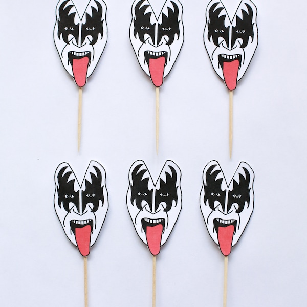 Kiss Cake Toppers - DIGITAL DOWNLOAD - Make Your Own